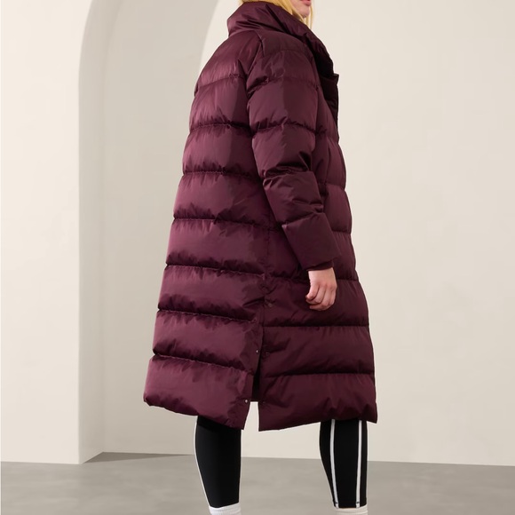 Athleta Sateen Long Puffer Coat - Picture 2 of 5